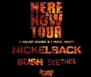 Nickelback, Bush, Seether & My Darkest Days Klipsch Music Center 