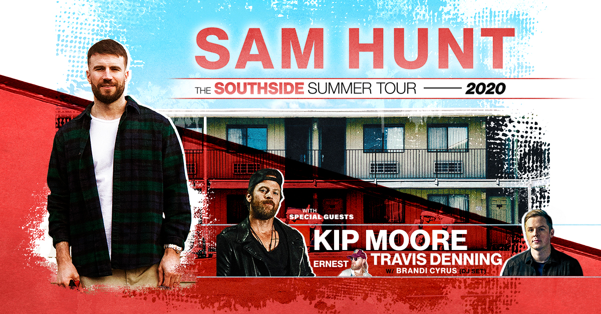 Sam Hunt, Kip Moore & Travis Denning